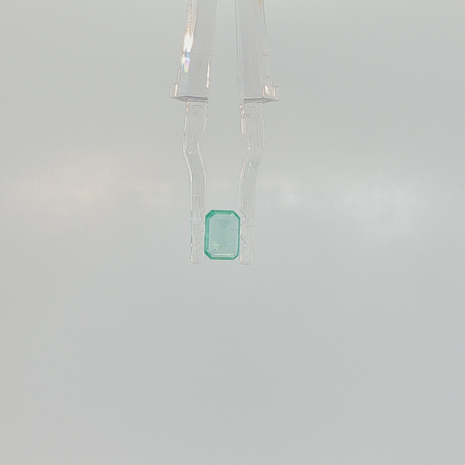 Emerald 0.63 ct Octagon Step Cut