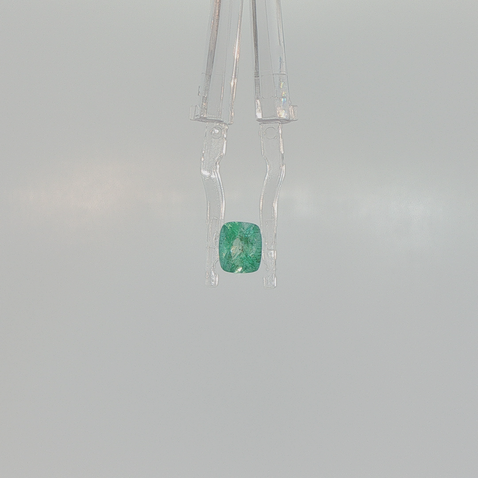 Emerald 0.87 ct Cushion Mixed Cut