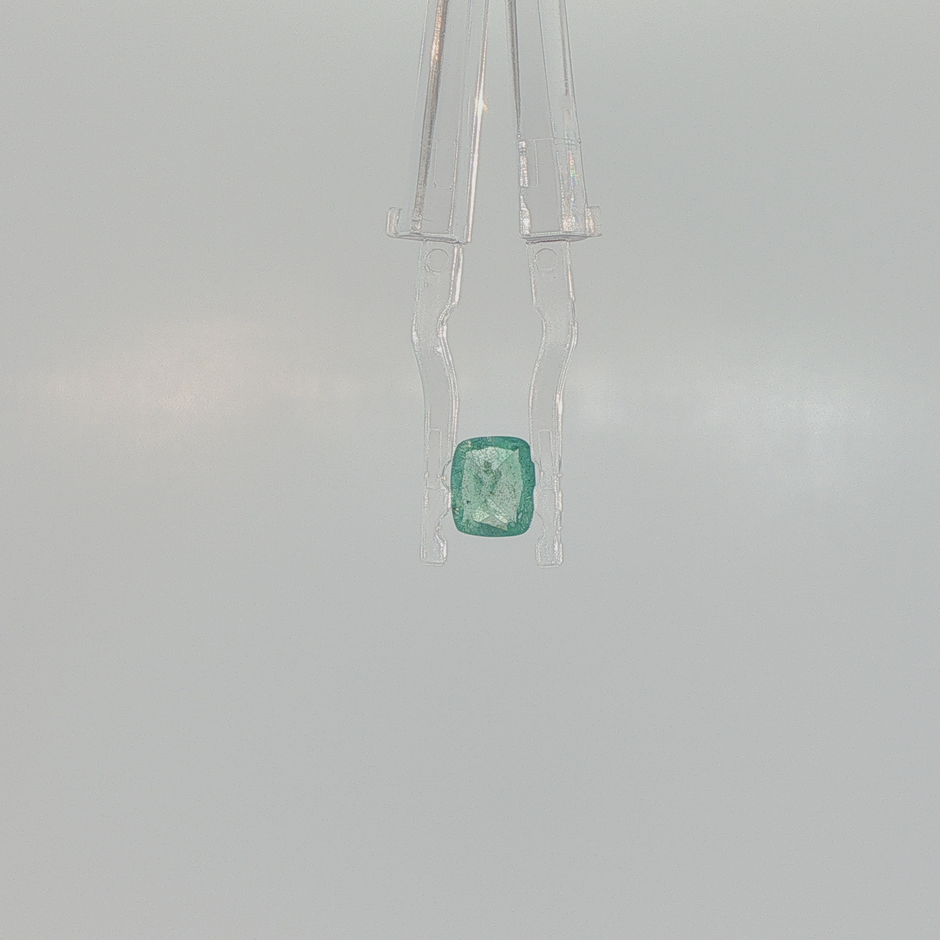 Emerald 0.87 ct Cushion Mixed Cut
