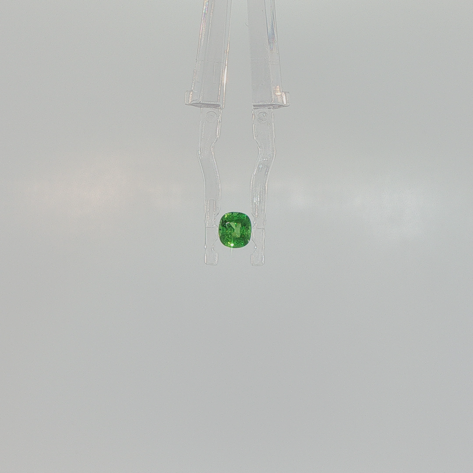 Tsavorite 0.60 ct Cushion Brilliant Cut