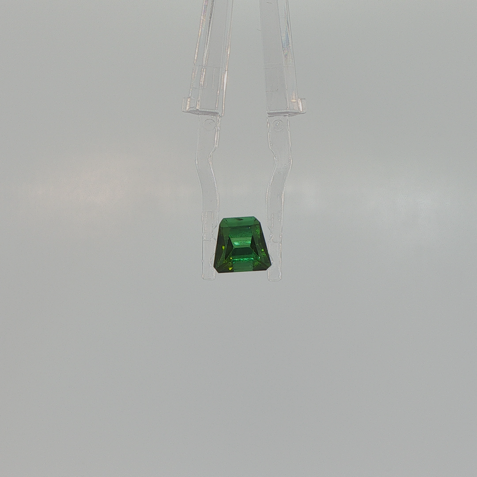 Green Tourmaline 1.76 ct Freeform Step Cut