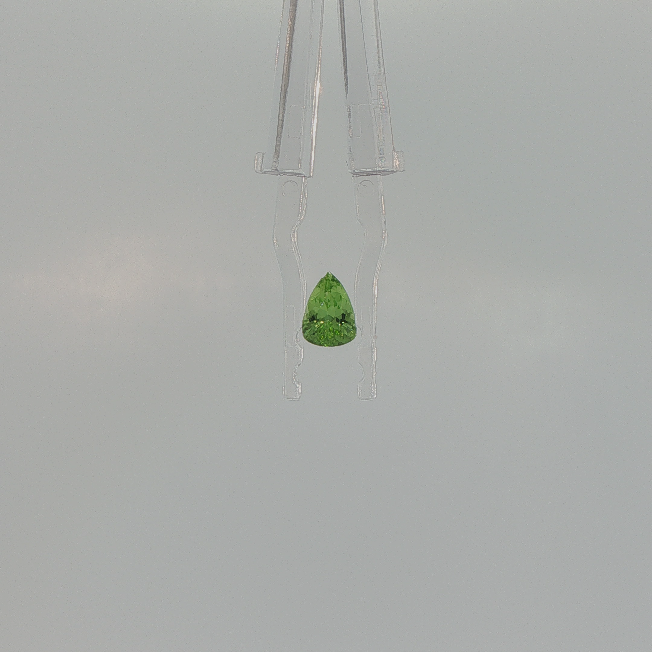 Peridot 0.64 ct Pear Cut