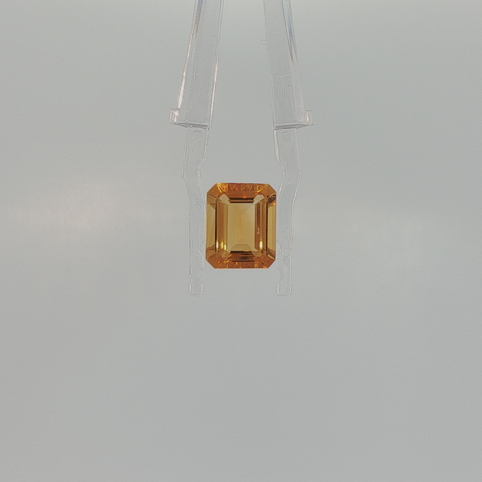 Natural Citrine 3.56 ct Octagon Step Cut