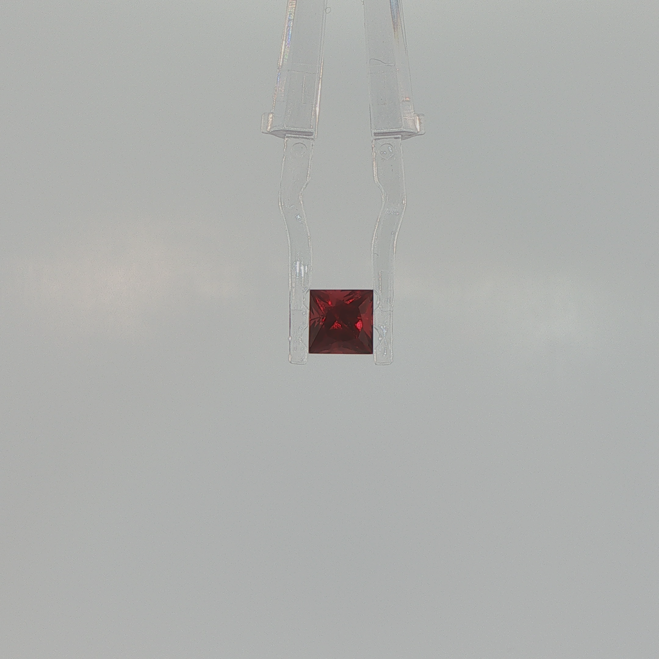 Natural Rhodolite Garnet 1.76 ct Square Mixed Cut