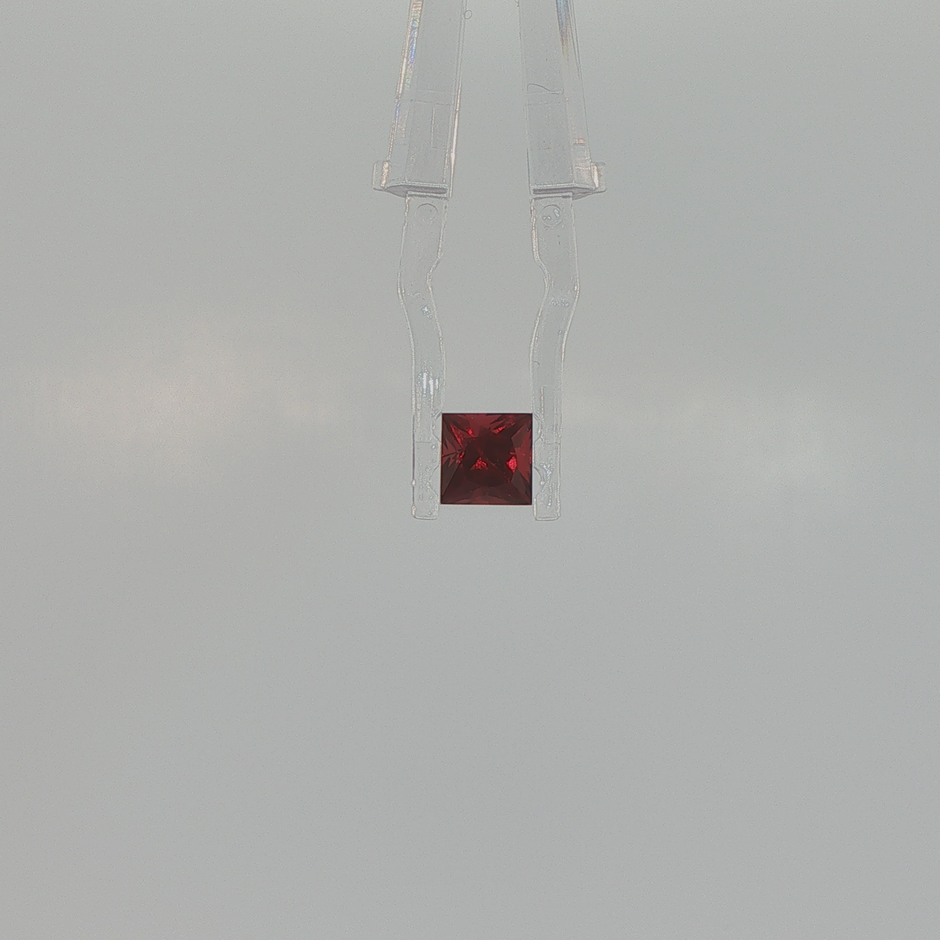 Natural Rhodolite Garnet 1.76 ct Square Mixed Cut
