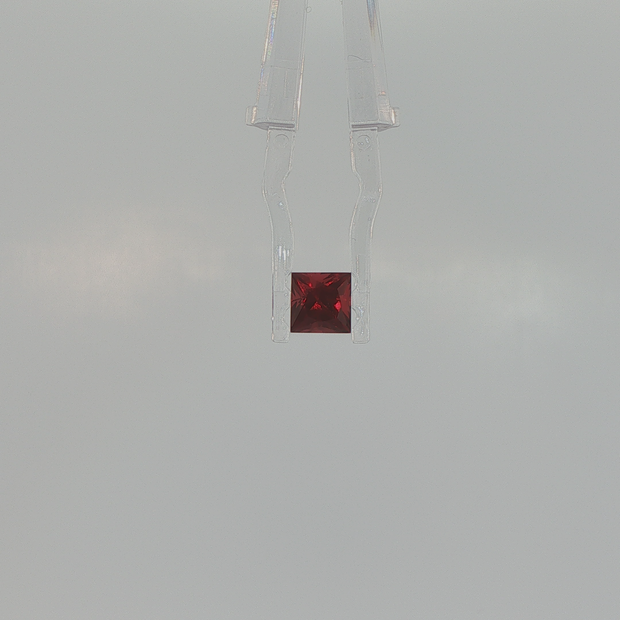 Natural Rhodolite Garnet 1.76 ct Square Mixed Cut