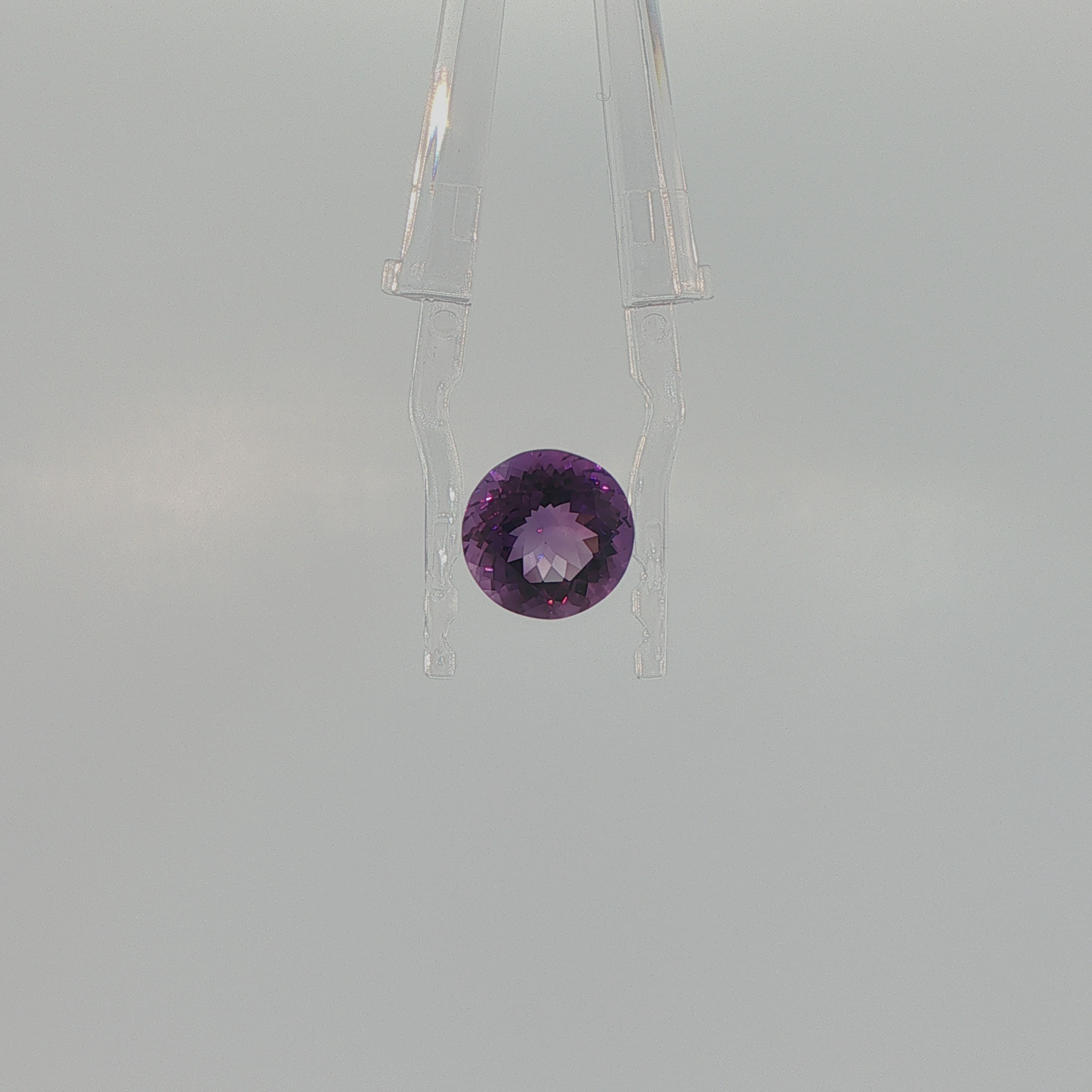 Natural Amethyst 3.07 ct Round Brilliant Cut
