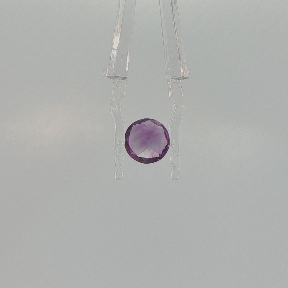 Natural Amethyst 3.07 ct Round Brilliant Cut